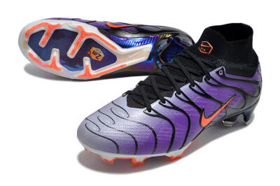 Nike Air Zoom Mercurial Superfly 9 Elite FG High-Tops Football Boots - Purple/Black/Orange/Gold