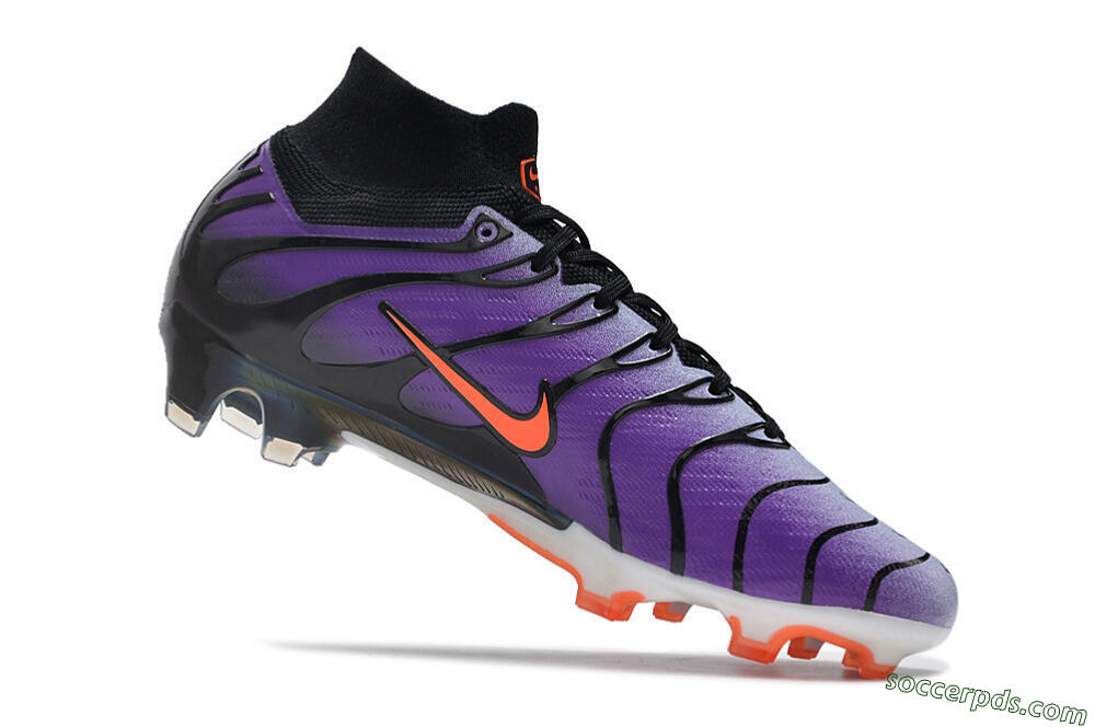 Nike Air Zoom Mercurial Superfly 9 Elite FG High-Tops Football Boots - Purple/Black/Orange/Gold 4