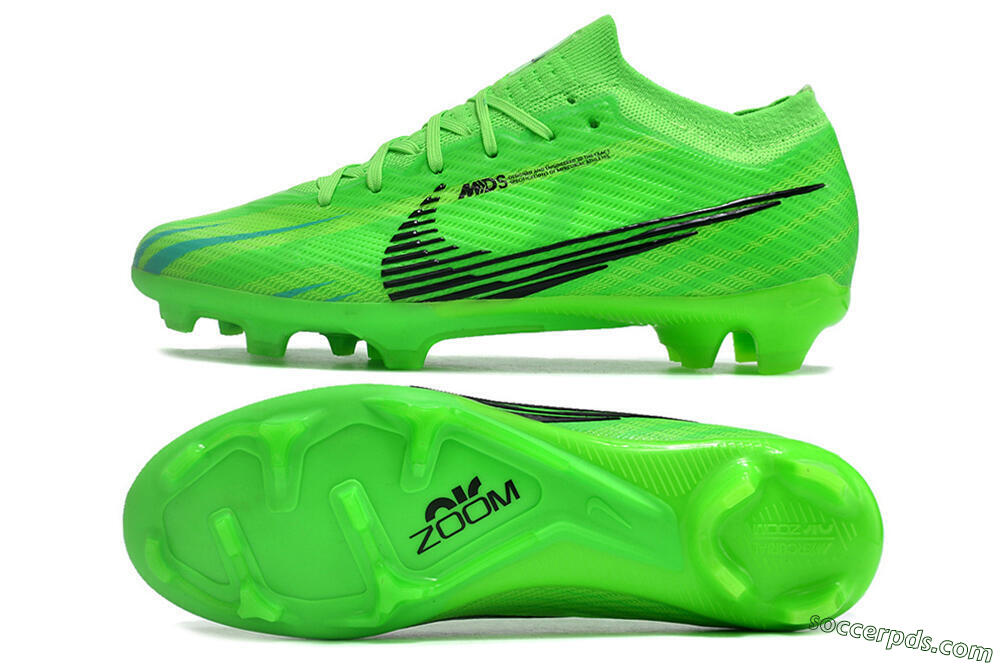 Nike Air Zoom Mercurial Vapor 15 Elite FG Low-Tops Football Boots - Green/Black 0