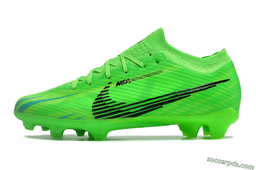 Nike Air Zoom Mercurial Vapor 15 Elite FG Low-Tops Football Boots - Green/Black 2