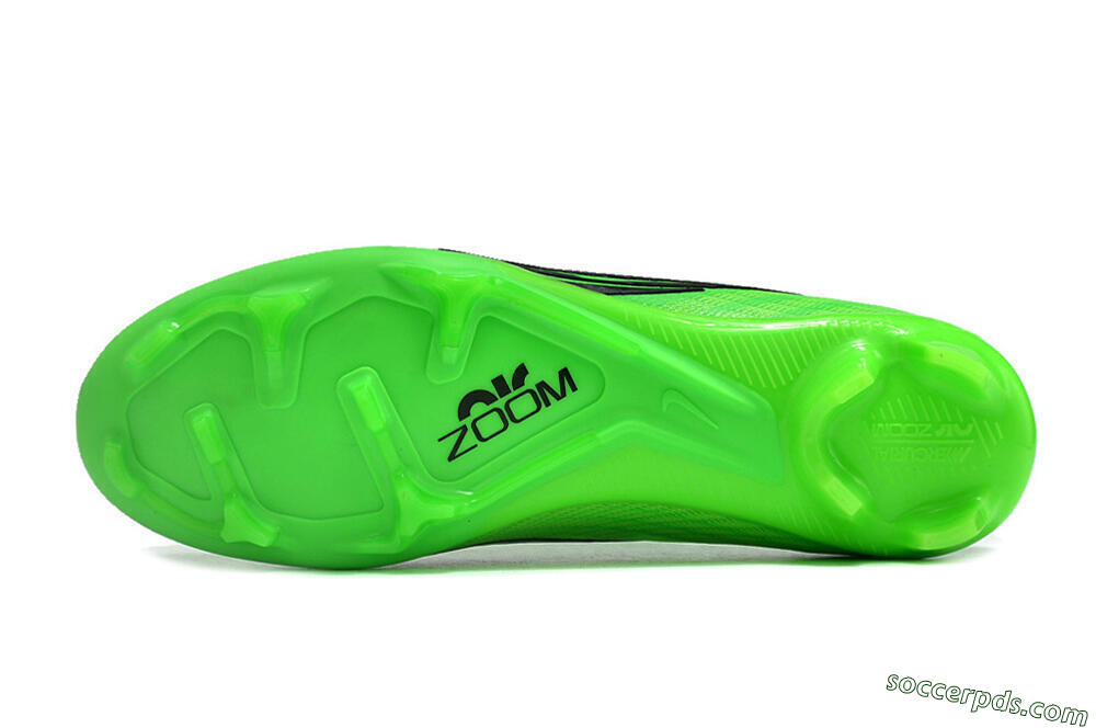 Nike Air Zoom Mercurial Vapor 15 Elite FG Low-Tops Football Boots - Green/Black 6