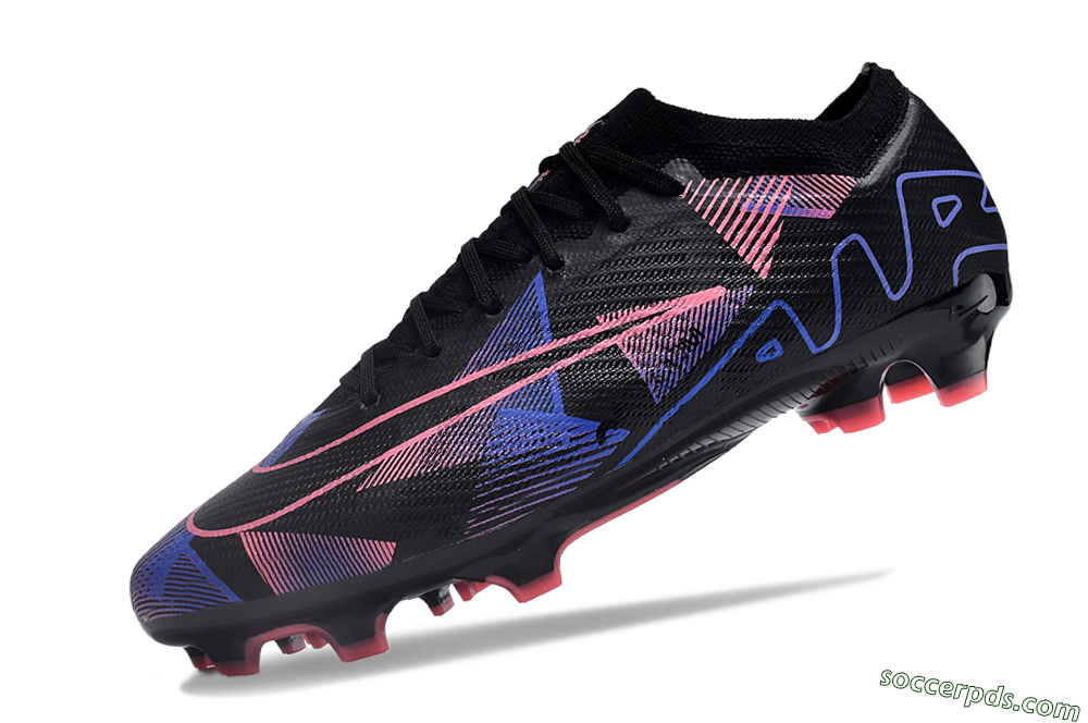 Nike Air Zoom Mercurial Vapor 15 Elite FG Low-Tops Football Boots - Black/Purple/Pink 5