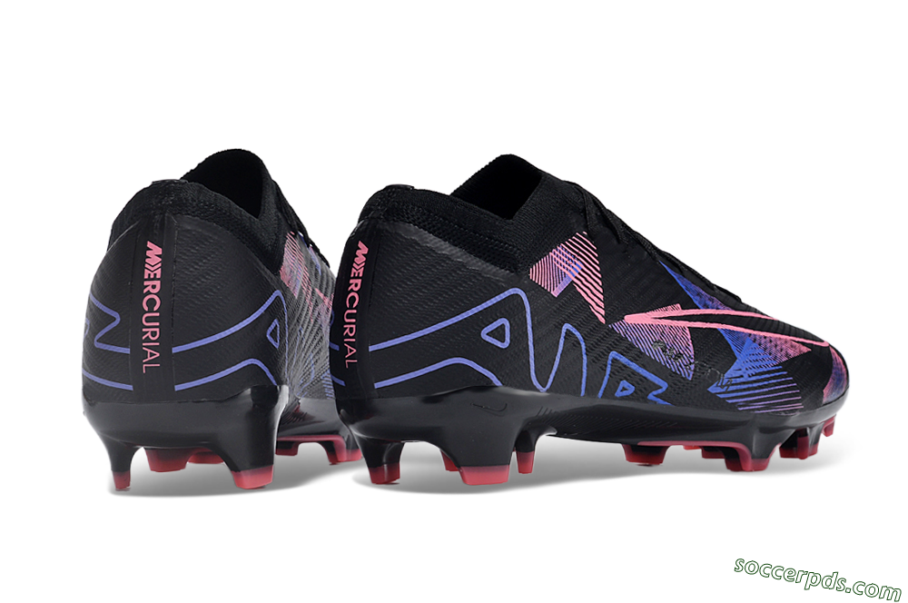 Nike Air Zoom Mercurial Vapor 15 Elite FG Low-Tops Football Boots - Black/Purple/Pink 6