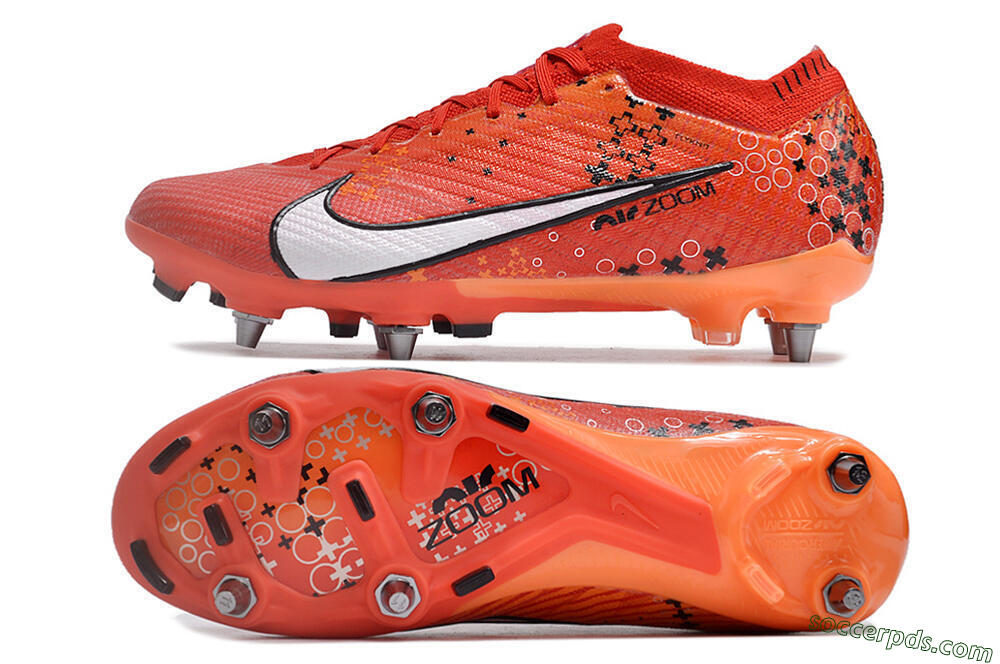 Nike Air Zoom Mercurial Vapor 15 SG Low-Tops Football Boots - Red/White/Black 0