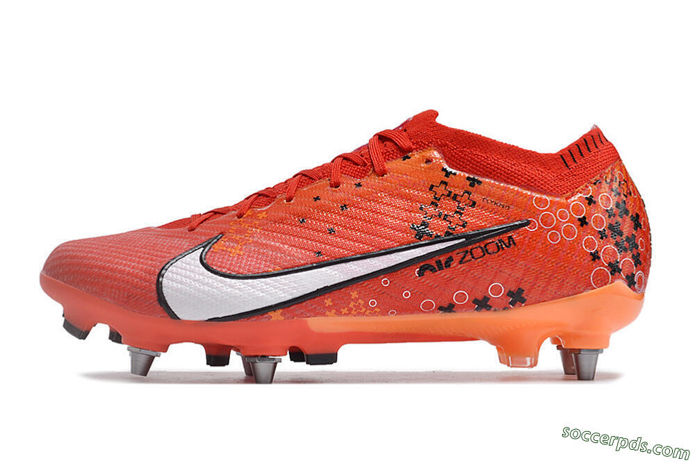 Nike Air Zoom Mercurial Vapor 15 SG Low-Tops Football Boots - Red/White/Black 2