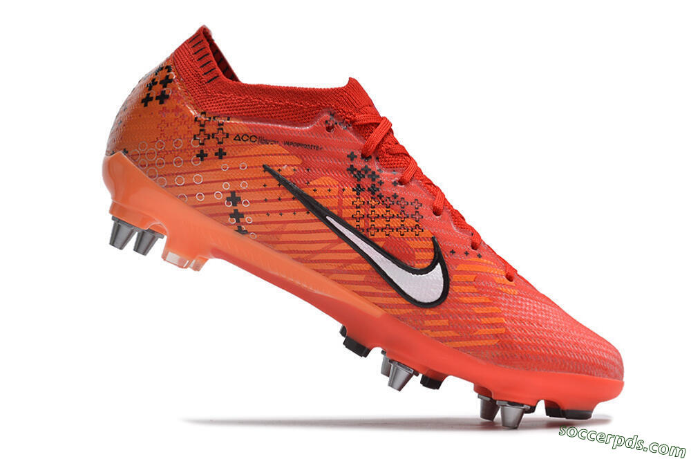 Nike Air Zoom Mercurial Vapor 15 SG Low-Tops Football Boots - Red/White/Black 4