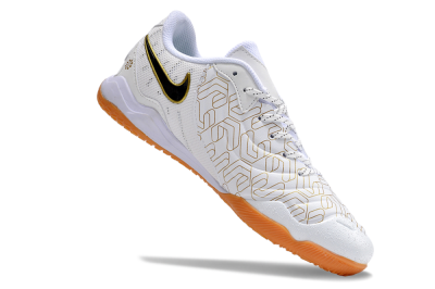 Nike Tiempo Legend 10 Pro IC Low-Tops Football Shoes - White/Gold/Black