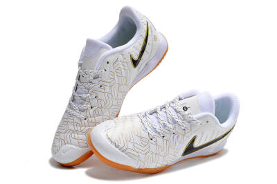 Nike Tiempo Legend 10 Pro IC Low-Tops Football Shoes - White/Gold/Black