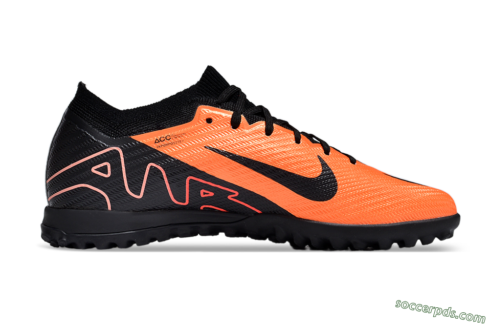 Nike Air Zoom Mercurial Vapor 15 Elite TF Low-Tops Football Shoes - Orange/Black 4