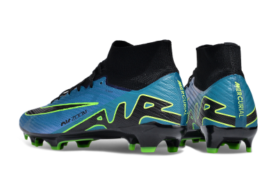 Nike Air Zoom Mercurial Superfly 9 Elite FG High-Tops Football Boots - Blue/Black/Yellow