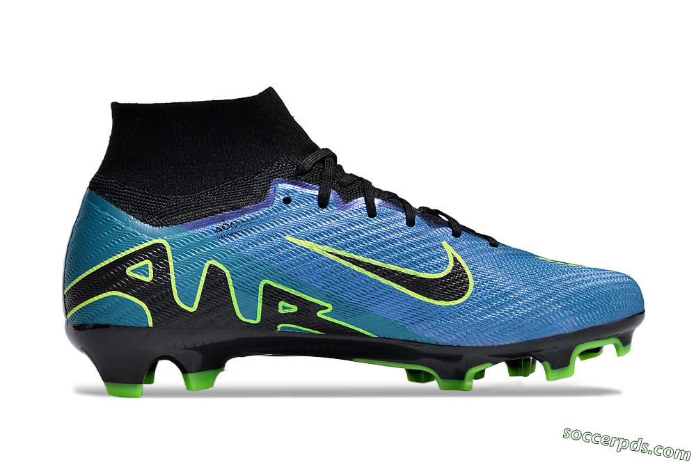 Nike Air Zoom Mercurial Superfly 9 Elite FG High-Tops Football Boots - Blue/Black/Yellow 4