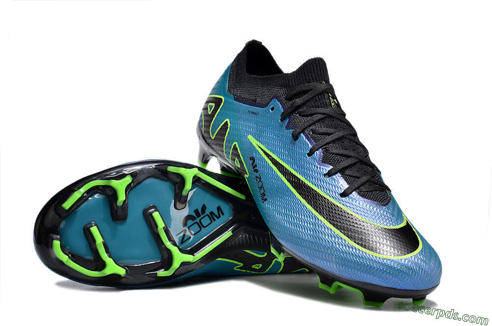 Nike Air Zoom Mercurial Vapor 15 Elite FG Low-Tops Football Boots - Blue/Black/Yellow 0