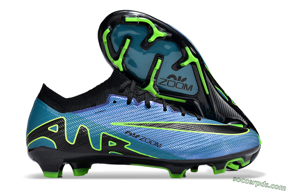 Nike Air Zoom Mercurial Vapor 15 Elite FG Low-Tops Football Boots - Blue/Black/Yellow 1