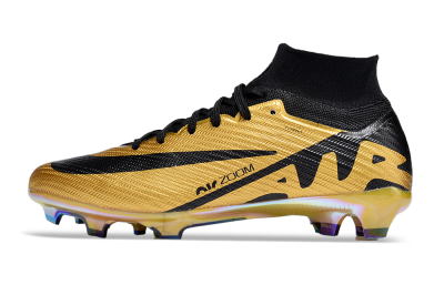 Nike Air Zoom Mercurial Superfly 9 Elite FG High-Tops Football Boots - Gold/Black