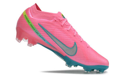 Nike Air Zoom Mercurial Vapor 15 Elite FG Low-Tops Football Boots - Pink/Silver/Blue/Yellow