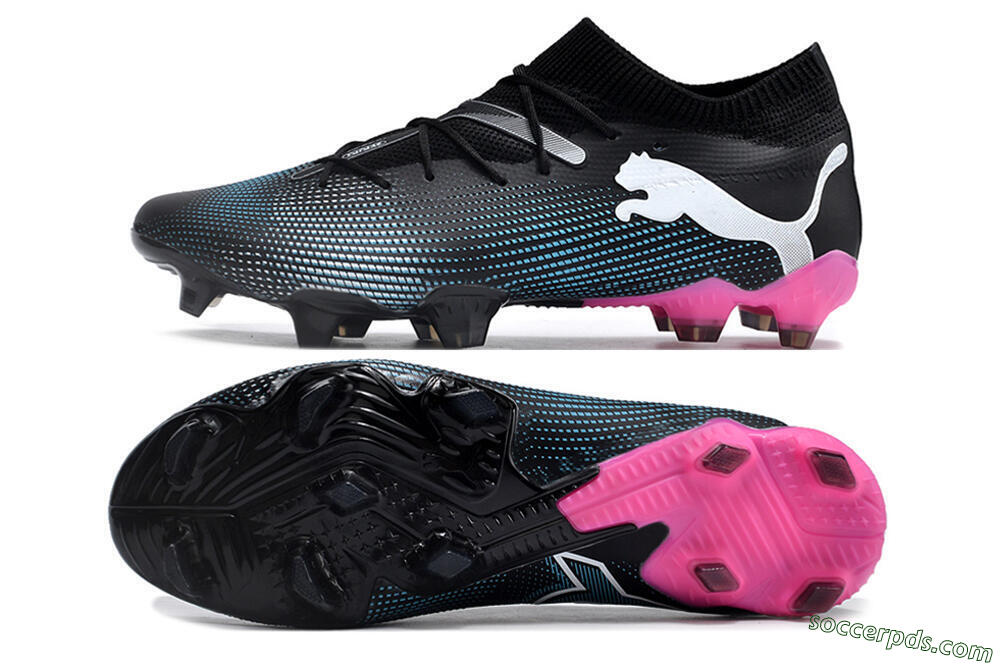 Puma Future Ultimate FG Low-Tops Football Boots - Black/Blue/White/Pink 0