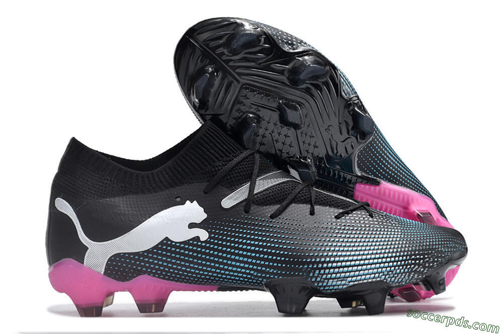 Puma Future Ultimate FG Low-Tops Football Boots - Black/Blue/White/Pink 1
