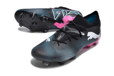 Puma Future Ultimate FG Low-Tops Football Boots - Black/Blue/White/Pink