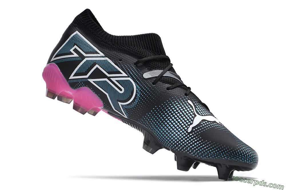 Puma Future Ultimate FG Low-Tops Football Boots - Black/Blue/White/Pink 4