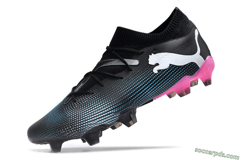 Puma Future Ultimate FG Low-Tops Football Boots - Black/Blue/White/Pink 5