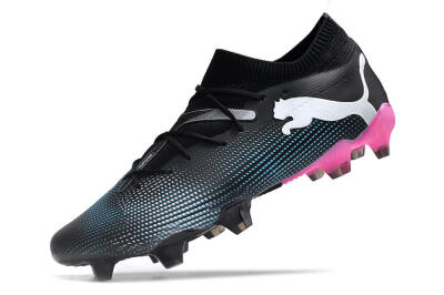 Puma Future Ultimate FG Low-Tops Football Boots - Black/Blue/White/Pink