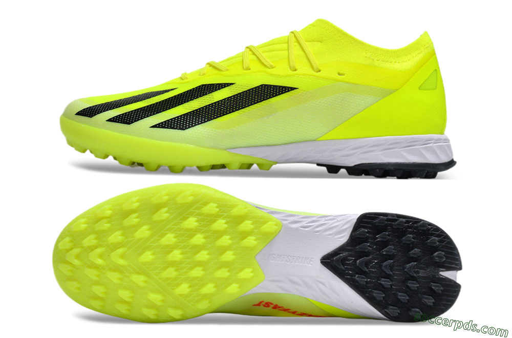 Adidas X 23 Crazyfast.1 TF Low-Tops Football Shoes - Yellow/Black/White 0