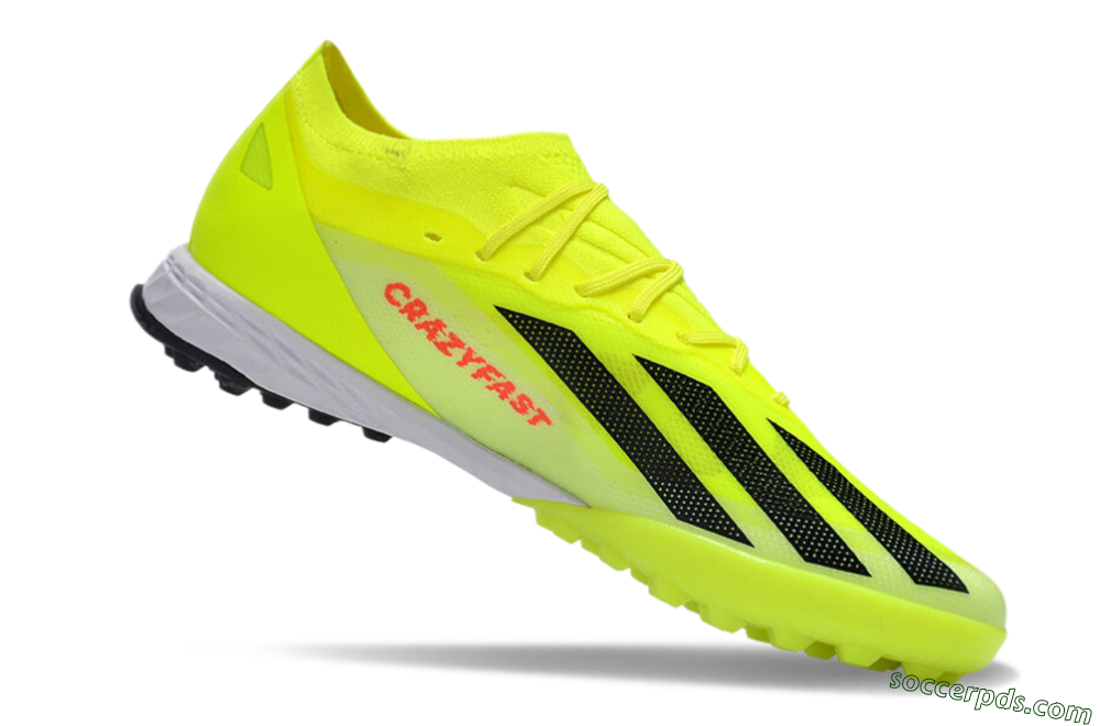 Adidas X 23 Crazyfast.1 TF Low-Tops Football Shoes - Yellow/Black/White 4