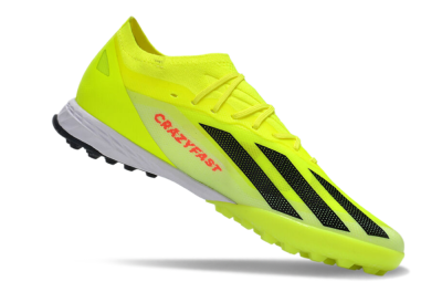 Adidas X 23 Crazyfast.1 TF Low-Tops Football Shoes - Yellow/Black/White