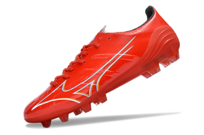 Mizuno Morelia Alpha Made in Japan FG Low-Tops Football Boots - Red/White/Blue/Yellow
