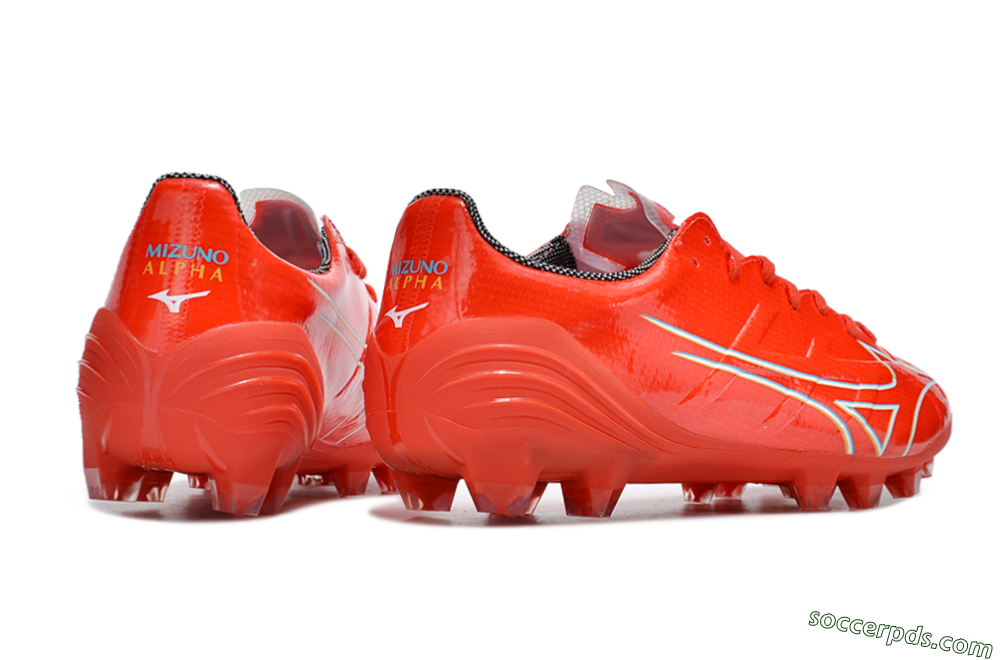 Mizuno Morelia Alpha Made in Japan FG Low-Tops Football Boots - Red/White/Blue/Yellow 6