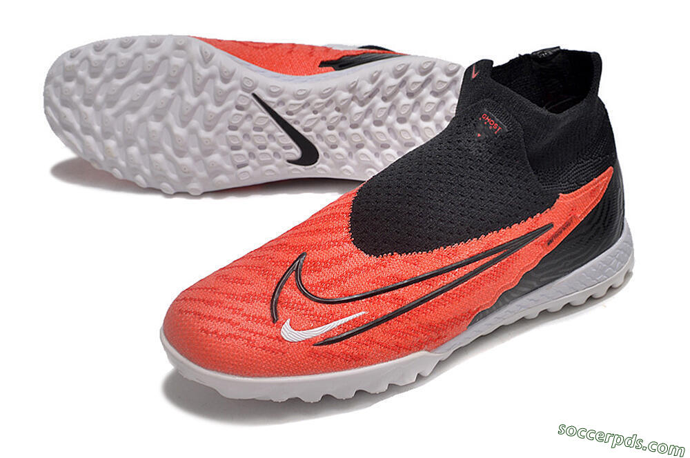 Nike Phantom GX DF Elite TF High-Tops Football Shoes - Red/Black/White 3