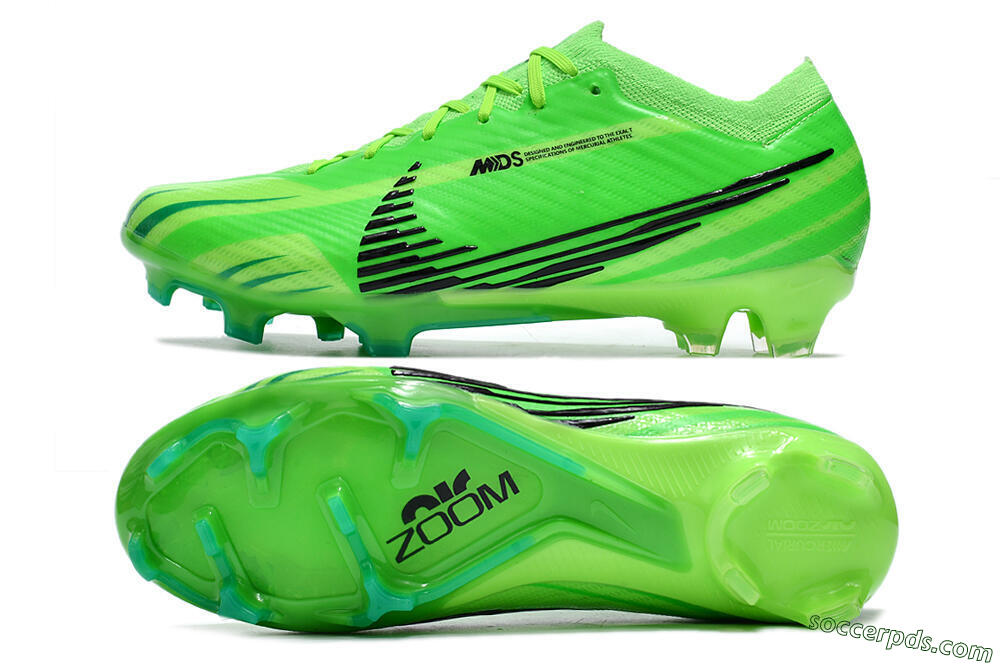 Nike Air Zoom Mercurial Vapor 15 Elite FG Low-Tops Football Boots - Green/Yellow/Black 0