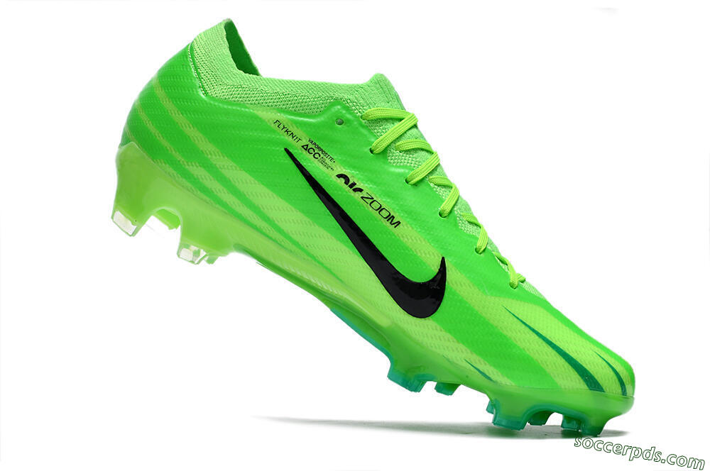 Nike Air Zoom Mercurial Vapor 15 Elite FG Low-Tops Football Boots - Green/Yellow/Black 4