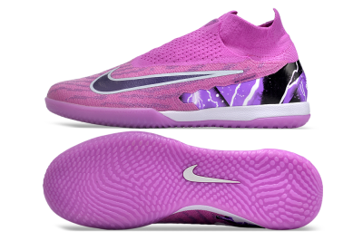 Nike Phantom GX Elite DF Link IC High-Tops Football Shoes - Purple/Black/White