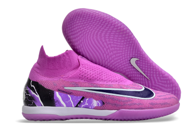 Nike Phantom GX Elite DF Link IC High-Tops Football Shoes - Purple/Black/White