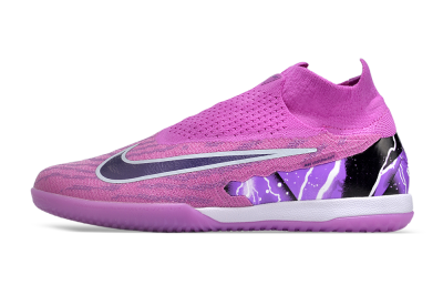 Nike Phantom GX Elite DF Link IC High-Tops Football Shoes - Purple/Black/White