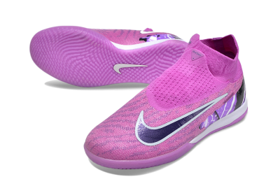 Nike Phantom GX Elite DF Link IC High-Tops Football Shoes - Purple/Black/White