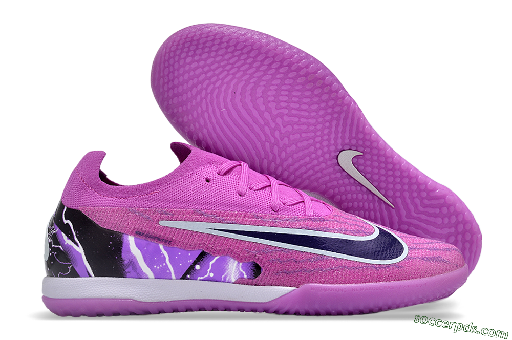 Nike Phantom GX Elite IC Low-Tops Football Shoes - Purple/Black/White 1