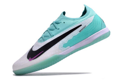 Nike Phantom GX Elite IC Low-Tops Football Shoes - White/Jade/Black/Purple