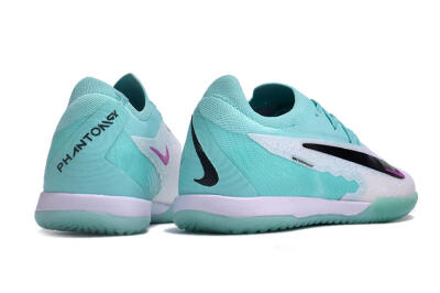 Nike Phantom GX Elite IC Low-Tops Football Shoes - White/Jade/Black/Purple