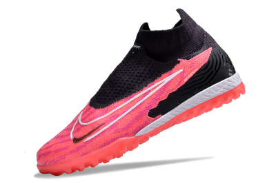 Nike Phantom GX Elite DF Link TF High-Tops Football Shoes - Pink/Gold/White/Black