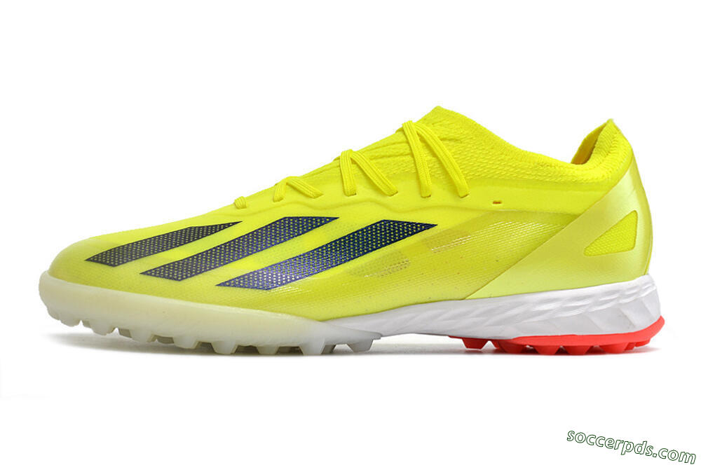 Adidas X Crazyfast.1 TF Low-Tops Football Shoes - Yellow/Black/White 2