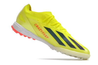 Adidas X Crazyfast.1 TF Low-Tops Football Shoes - Yellow/Black/White