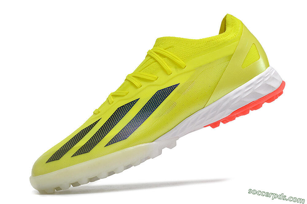 Adidas X Crazyfast.1 TF Low-Tops Football Shoes - Yellow/Black/White 5