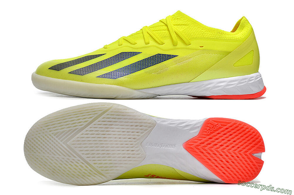 Adidas X Crazyfast.1 IC Low-Tops Football Shoes - Yellow/Black/White 0