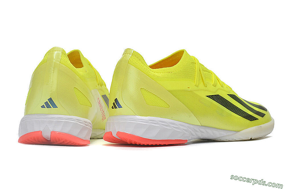 Adidas X Crazyfast.1 IC Low-Tops Football Shoes - Yellow/Black/White 6