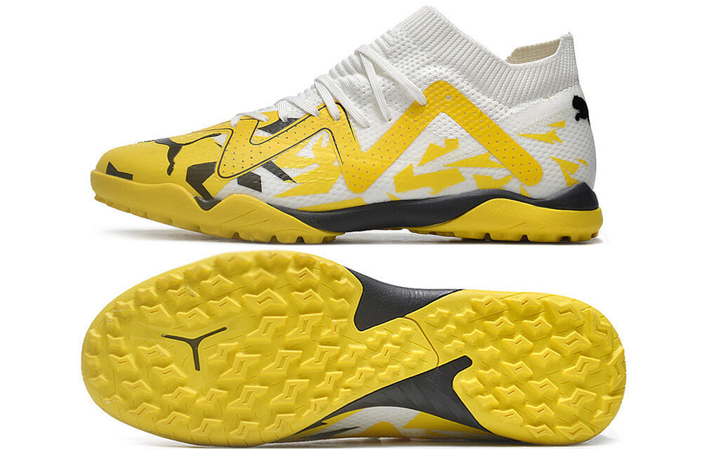 Puma Future X Powercat Tokyo Match TF Low-Tops Football Shoes - Yellow/White/Black 0