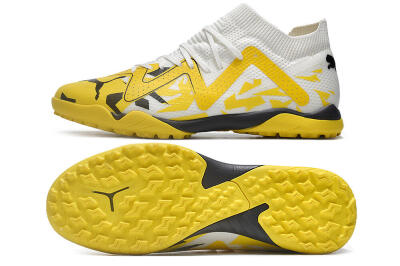 Puma Future X Powercat Tokyo Match TF Low-Tops Football Shoes - Yellow/White/Black