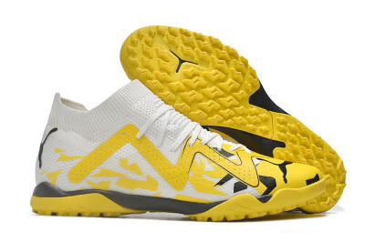 Puma Future X Powercat Tokyo Match TF Low-Tops Football Shoes - Yellow/White/Black