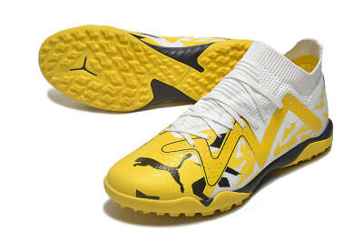 Puma Future X Powercat Tokyo Match TF Low-Tops Football Shoes - Yellow/White/Black